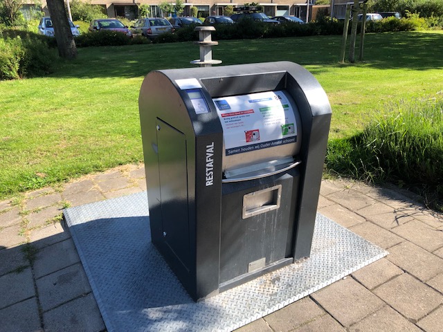 Restafval container met diftar functie